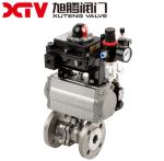 Dis Carbon Steel High Platform Flanged Floating Ball Valve PN16 Spool Material