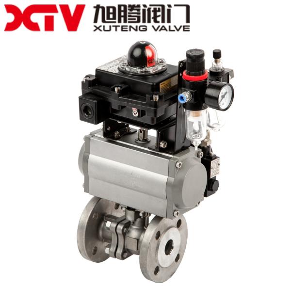 Dis Carbon Steel High Platform Flanged Floating Ball Valve PN16 Spool Material