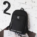 Korean version of cool letters backpack students fashion large capacity