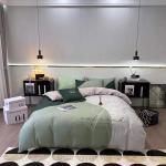 Skin-Friendly Aloe Cotton Four-Piece Duvet Cover Bedding Sheet Set with 133x72