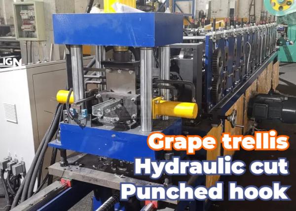 Metal Grape Arbor Profiles Roll Forming Equipment With Precision Punching And