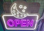 Silica Gel 10cm 12VDC Led Neon Sign EU Plug For Retail Shop