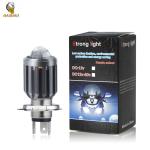 H4 BA20D White Yellow Blue Metal Bulb Mini Driving LED Light For Motorcycle