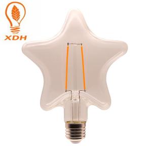China S135 E27 Five-pointed Star LED Retro Edison Bulbs 220V 2W 4W Led Filament Bulb factory