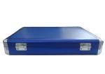 Blue Color Table Tennis Racket Case Bats / Balls Aluminum Material With Filling