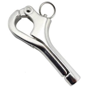 China Stainless Steel Pelican Hook In Rigging And Sailing / Stainless Steel Rigging Fittings factory