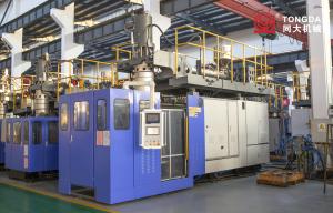 China Automatic Extrusion Blow Molding Machine For Multi Layer 200L HDPE Plastic Drum factory
