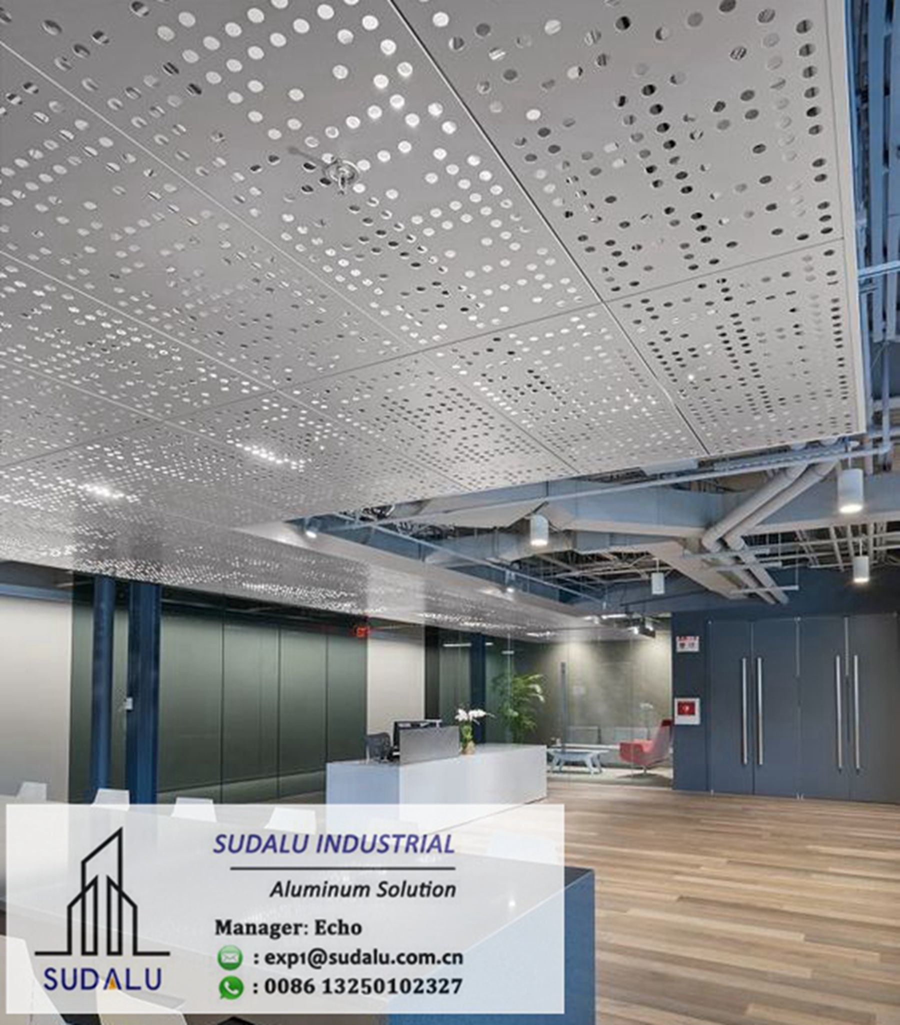 Aluminum CNC Punching Holes Ceiling Panels Customized Aluminum Perforated Ceiling Sheet