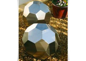 China Public Decorative Stainless Steel Fish Sculpture , Abstract Yard Sculptures factory