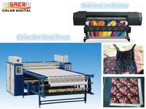 China 2.5m Roller Style Textile Calender Machine Sublimation Printing factory