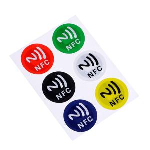 China Blank White Paper Ntag215 NFC Stickers factory