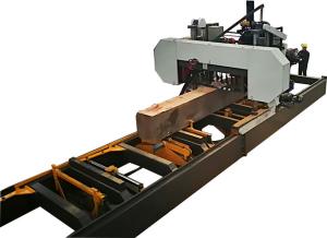 China Hydraulic timber cutting automatic wood band sawmill machine, big Industrial Band Saw factory
