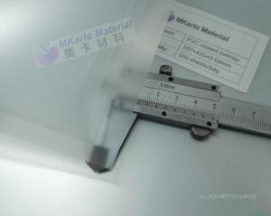China Strong Adhesion Level PVC Coated Overlay For PVC Sheets Laminating factory
