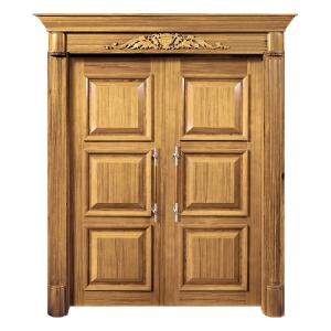 China Anti UV Solid Wood Entrance Doors MDF Board Waterproof 210cm Height factory