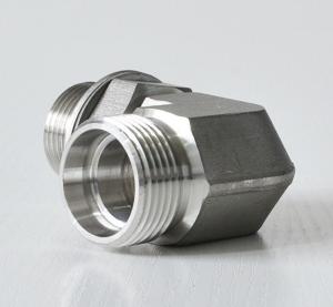 China 1CG9 Stainless Steel BSP Metric Male Hydraulic O-Ring Sealing Elbow Pipe Threaded Fitting factory