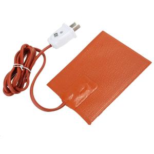 China 500x1200mm Silicone Engine Heater 0.4mm 12 Volt Silicone Pad Heater factory