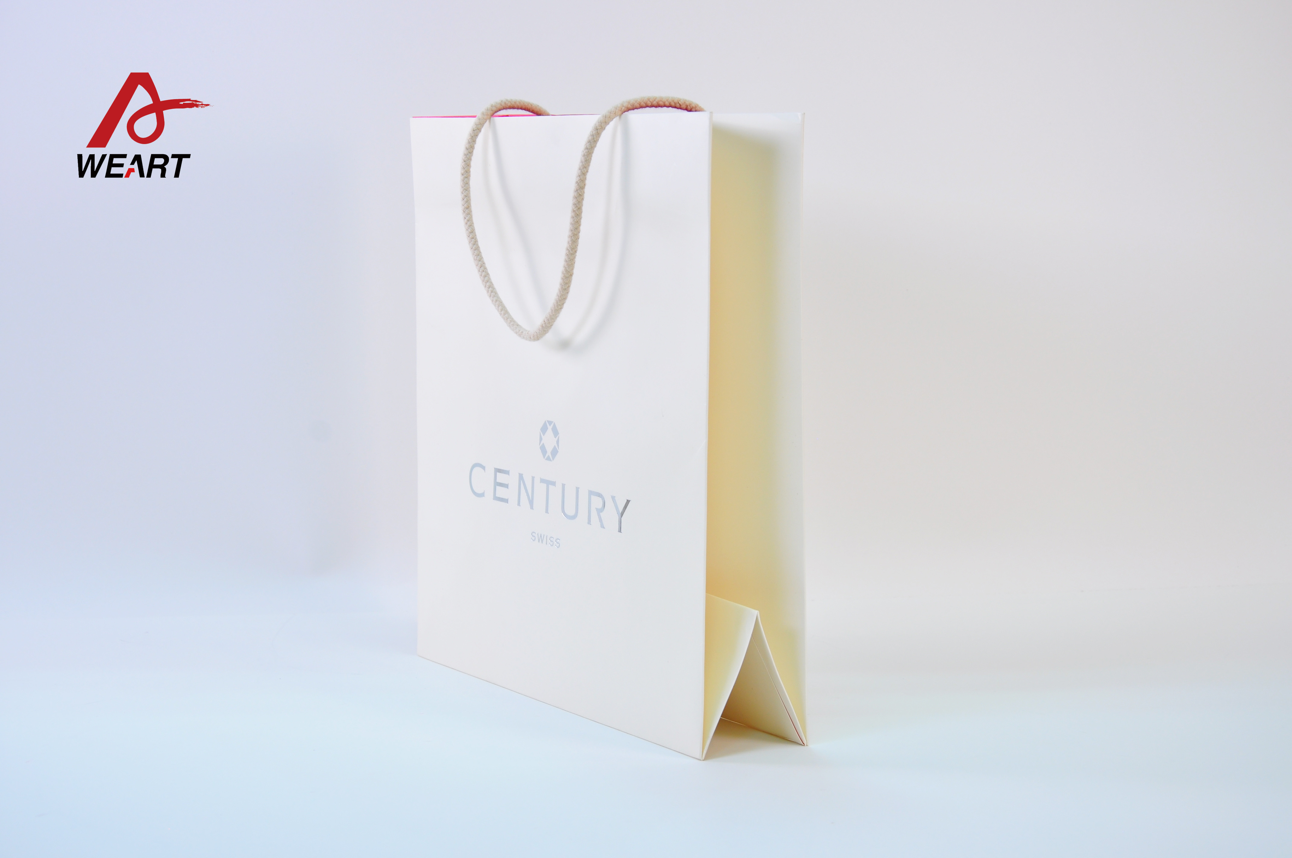 Customized CMYK / Pantone Art Paper Bags / Paper Gift Bags With Handles