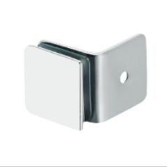 China Glass partiting brace RS1827, 90 degree, single, material stainless steel, finishing satin, mirror factory