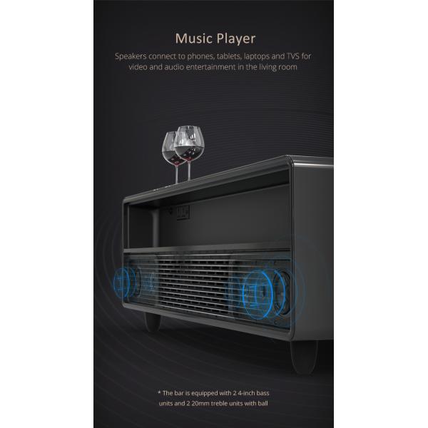 Elegant Home Furniture Multifunctional Coffee Table with Smart Furniture Refrigerator