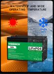 Visench Direct factory high quality 12v 5ah Deep 6000 Cycles home energy storage