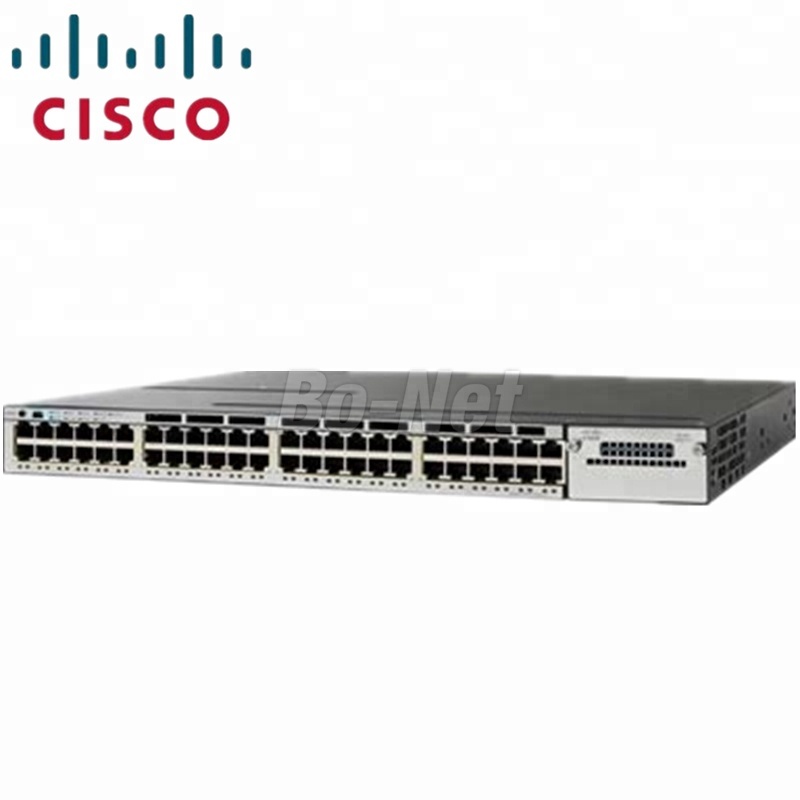 Cisco WS-C3750X-48P-L 48port POE+ Ethernet stackable switch with C3KX-PWR-1100WAC