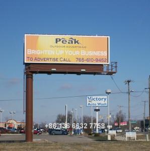 China Africa motorway large unipole trivision billboard factory