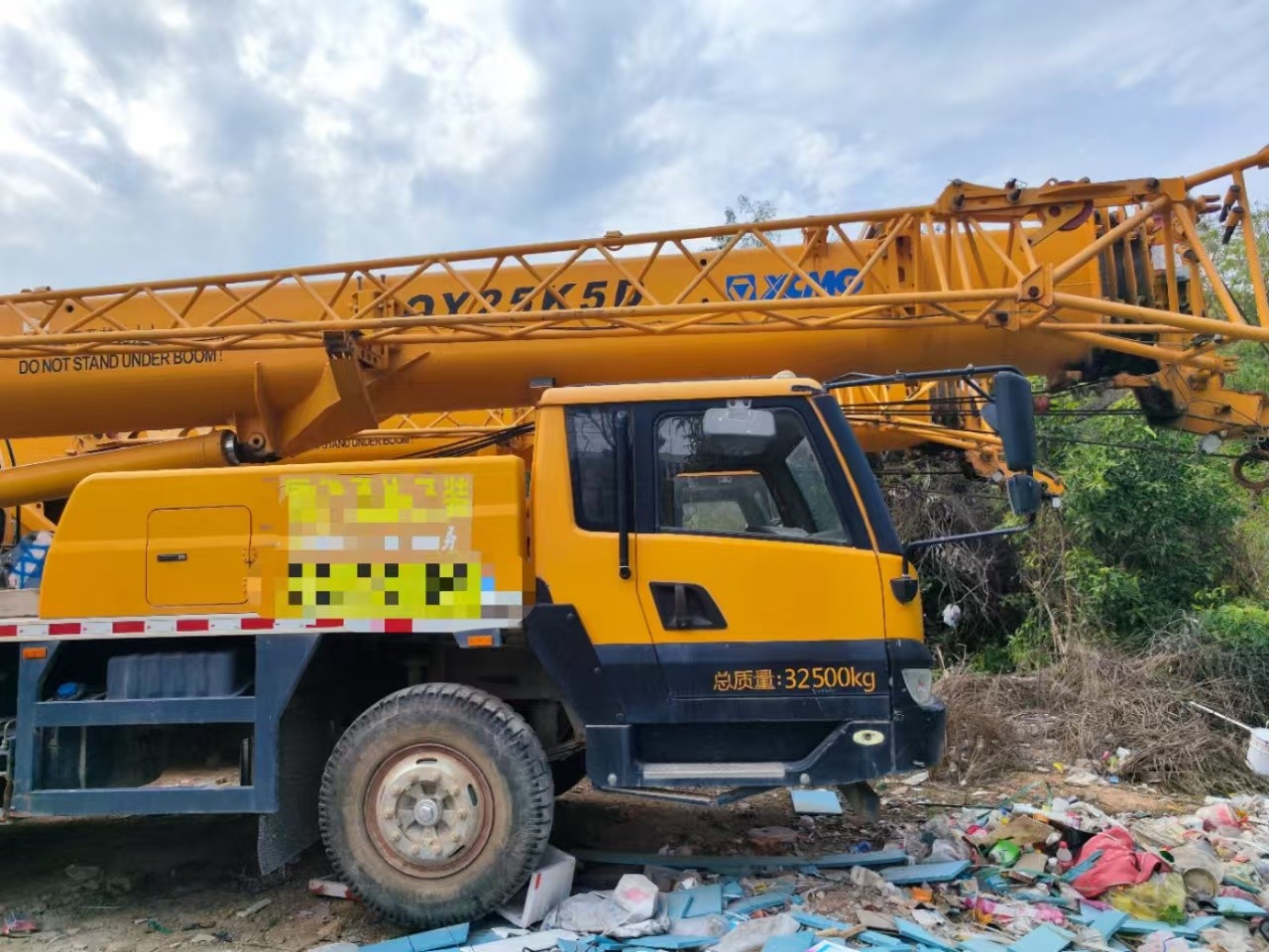 QY25K5D 25 Ton Mobile Hydraulic Truck Crane Folding Heavy Lifting Equipment with 4 Axles