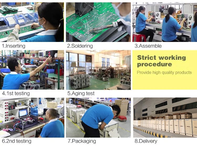solar battery charging inverter production line