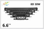 High quality factory price Offroad 12V/24V DC waterproof IP68 8D 6.6inch 30W 8D