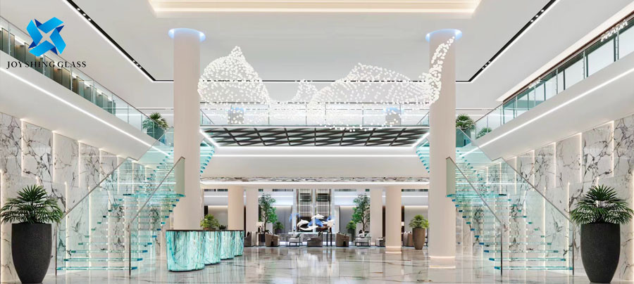 Steel structure Glass staircase pictures