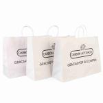 Takeaway Bulk Brown Paper Bags Custom Kraft Bags 120g