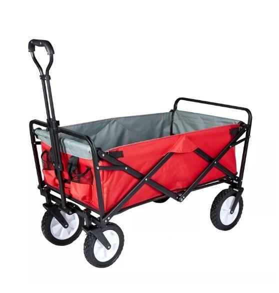 Supermarket Heavy Duty Foldable Shopping Trolley for Household Collapsible