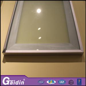China anodized glass insert bathroom toilet electrophoresis aluminum door frame factory