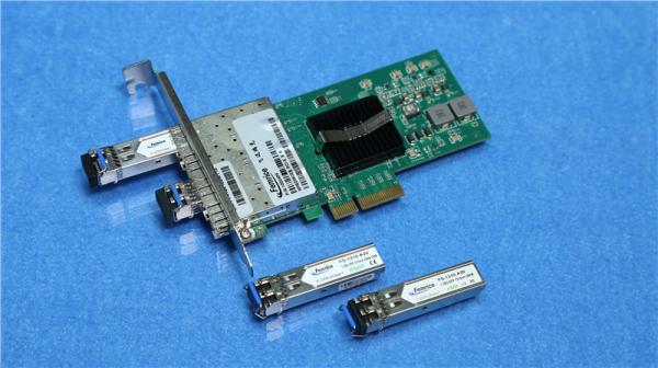 China Femrice Quad Port PCIex 4 Server Adapter 1G Gigabit Ethernet Server Network Interface Card Fiber Optic SFP Slot Lan Card factory