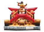 Giant Samurai Temple Inflatable Castles With Slide Commercial Grade for outdoor