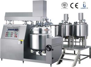 China 100L Pharmaceutical Ointment Making Vacuum Emulsifying Mixer For Mixing Oil And Water factory