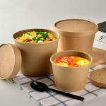 Biodegradable Disposable Kraft Paper Food Packaging For Cookies Paper Noodle