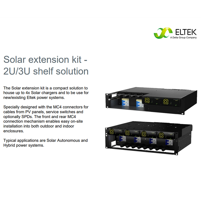 Extension Solar Charger Kit 2U CTZ00000.1358 Rectifier Eltek Flatpack Power System