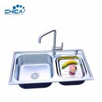 Double Bowl Kitchen Sink SUS304 Stainless Steel Kitchen Sink Press Kitchen Sink
