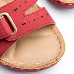 BS076 Manufacturer 2021 Amazon new sandals women's slope with magic buckle thick
