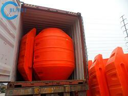 China 12in 14in 16in Dock Plastic Dredging HDPE Pipe Floats For Sale Offshore Pipeline Floats factory
