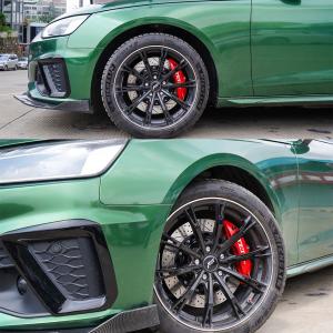 Front Audi Big Brake Kit For A4L 18 Inch 4 Piston Caliper Brake Kit With 355*28