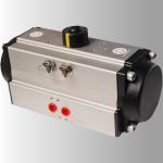 Silver Aluminum Body Pneumatic Valve Actuator DA Double Action Type AT32-AT400