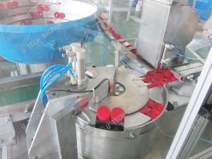 China Edible Oil medicine ring Bottle Cap Sealing Machine Caps Assembly Support factory