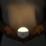 Wall Mount 500mAH 15Lm USB Rechargeable Motion Sensor Light