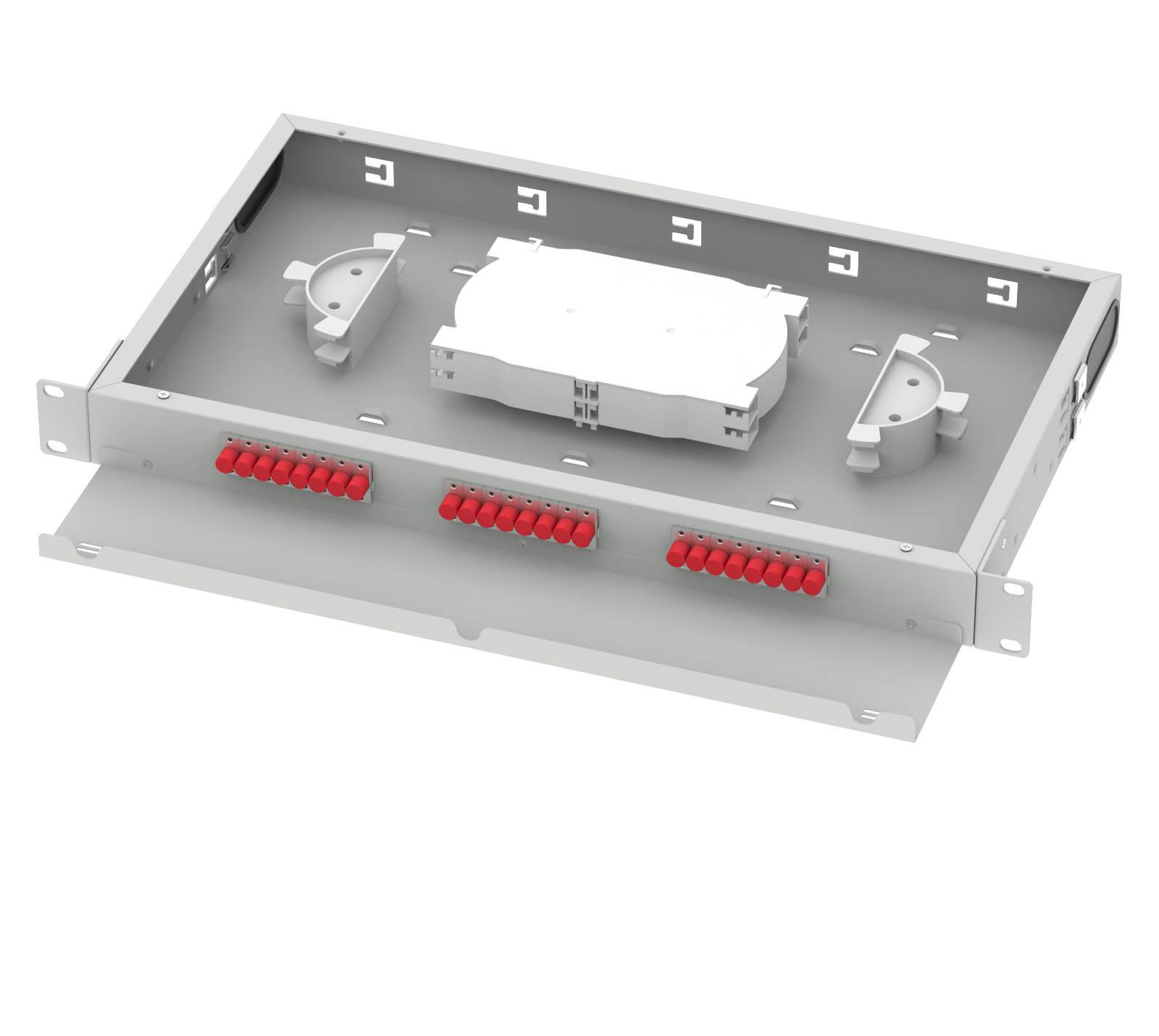 Best 24 Ports FC UPC Optical Distribution Frame 19 Inch Patch Panel for Network FTTX 5