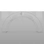 Open Arched Backdrop Walls Exhibition Convention Booth Display For Trade Show