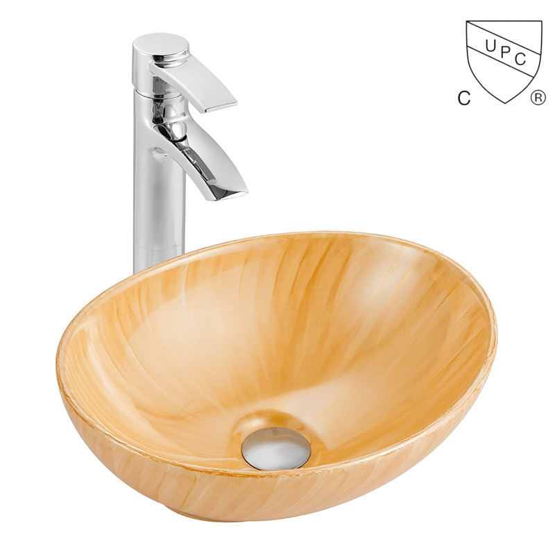 Creative White Ivory Color vessel oval Bathroom porcelain Sink Minimal wash Basin