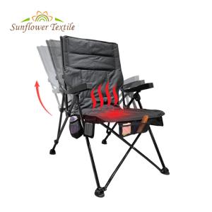 China Waterproof Oxford Cloth Heated Folding Camping Chair Hunting Fishing on sale