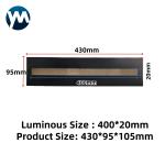 1200W Air Cooled UV Curing Lamp For flexographic print with UV ink 365nm 395nm